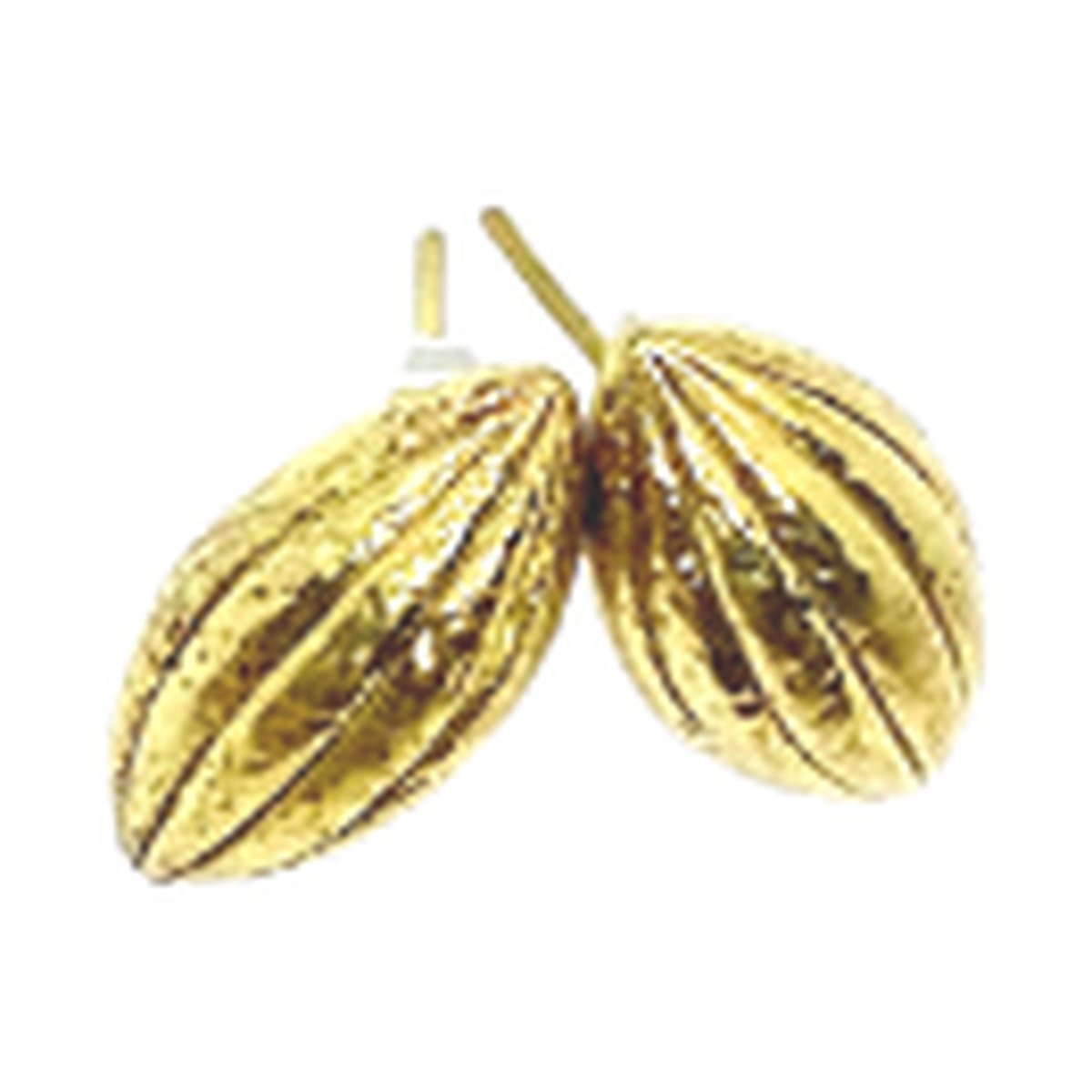 Cocoa pod studs, designed by Anitanja Lawaetz