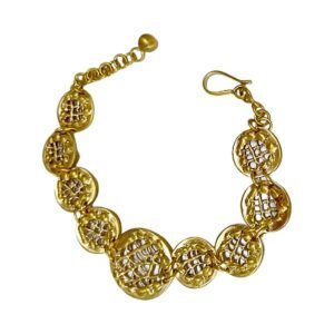 Lattice disc bracelet, handmade by Anitanja Lawaetz